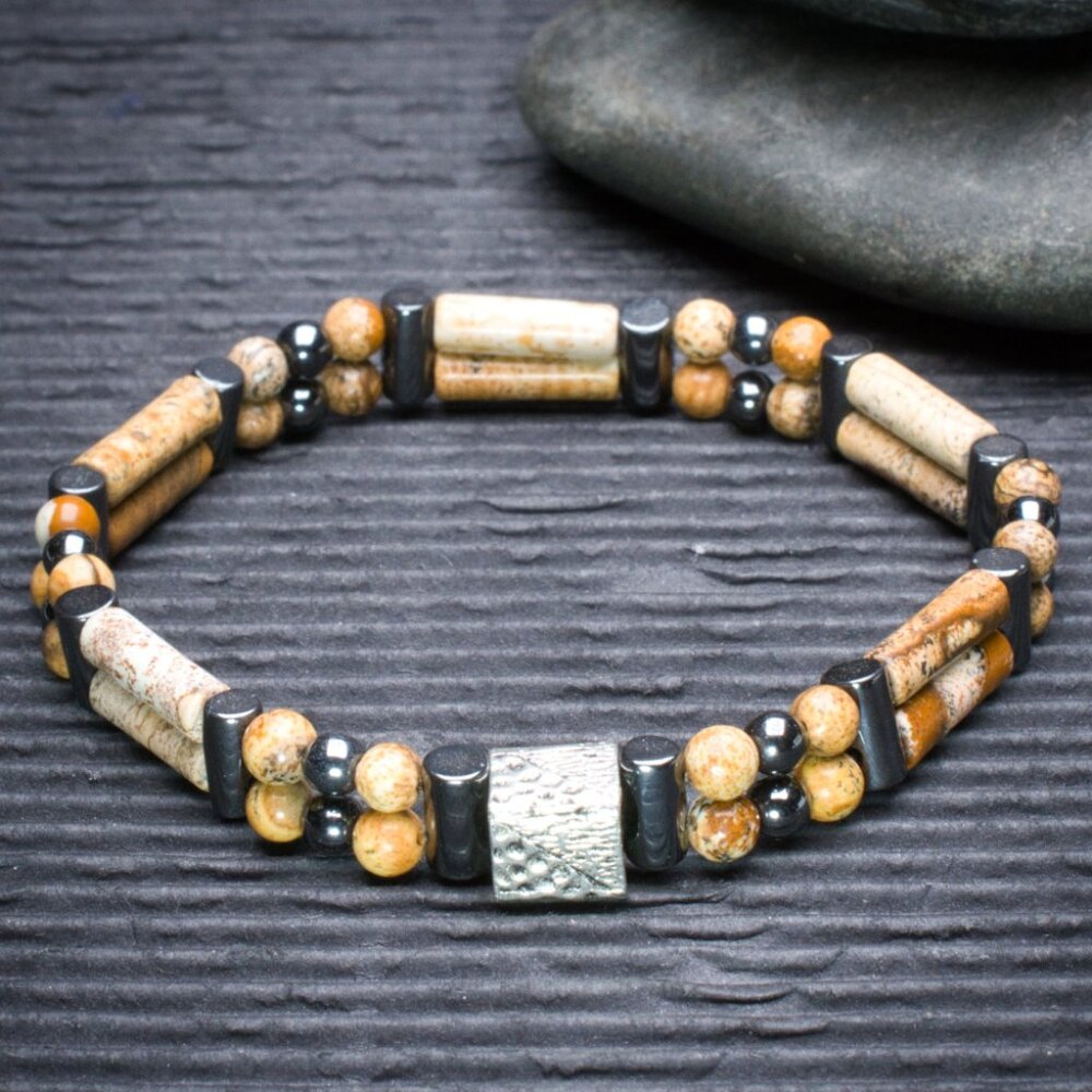 Picture Jasper Double Power Bracelet